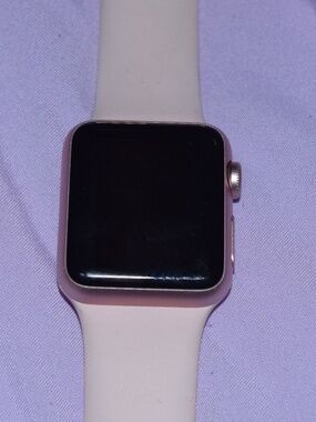 Rose Gold Apple Watch Series 1 38 MM w/ Pink Band, does not turn on